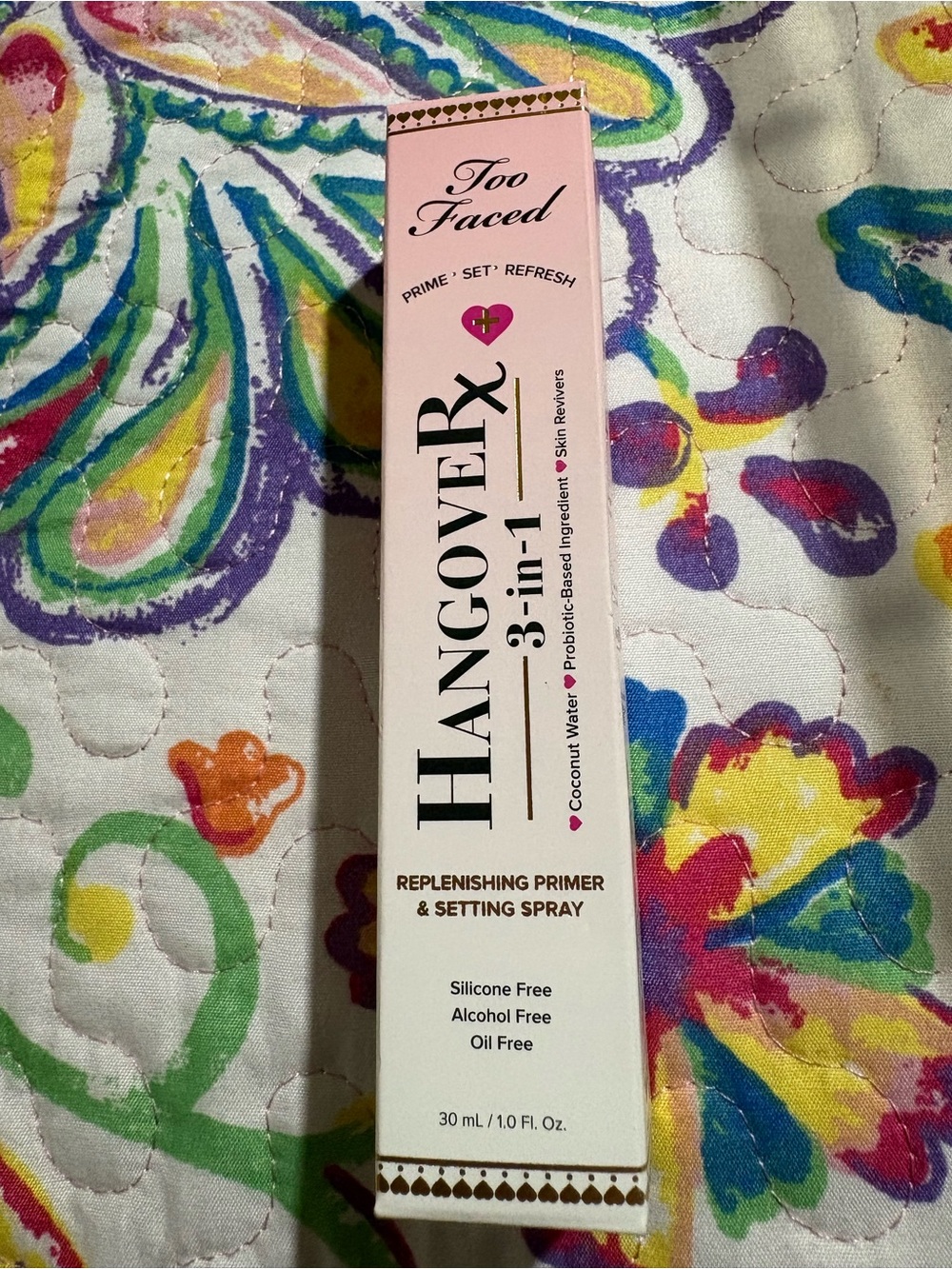 Too Faced Hangover Rx 3-in-1 Primer & Setting Spray — Pink